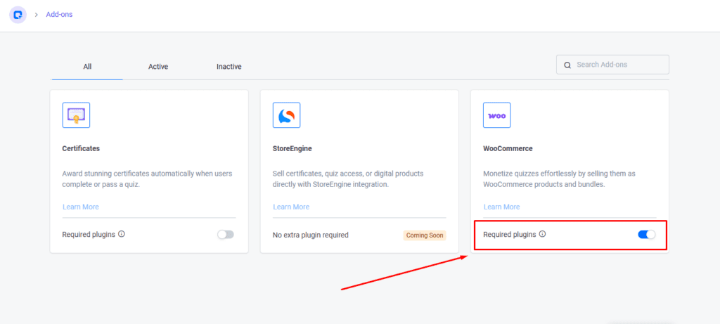 Active WooCommerce Add-ons