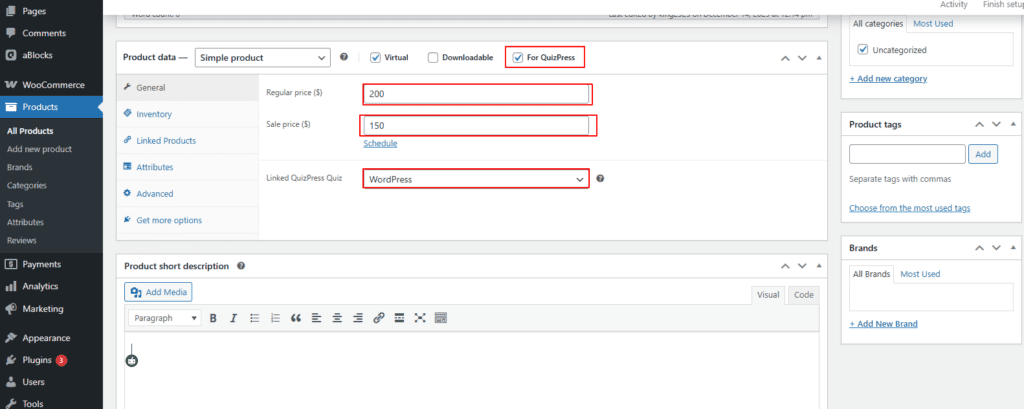 Configure Product Settings