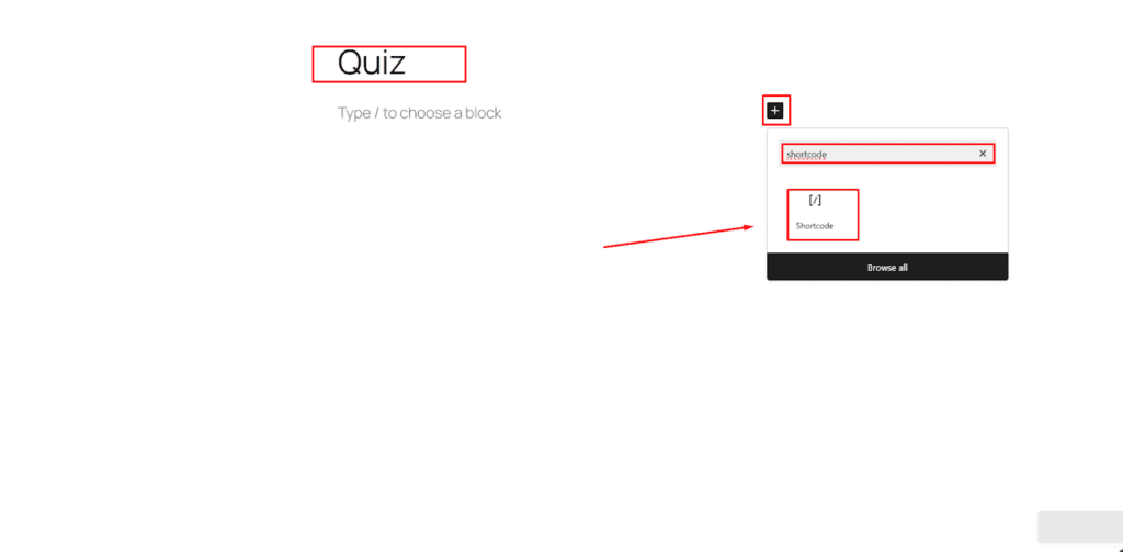 Add a Shortcode Block