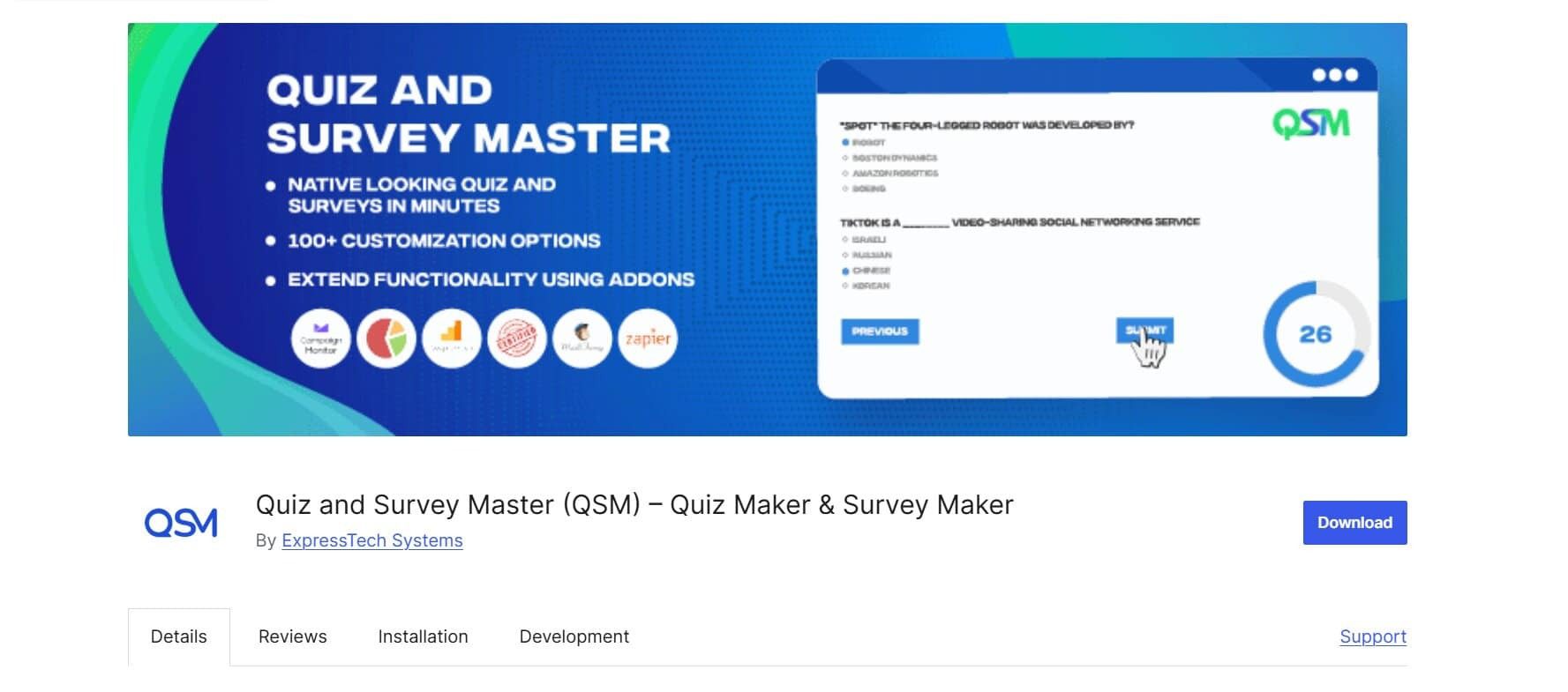 Quiz and Survey Master (QSM)