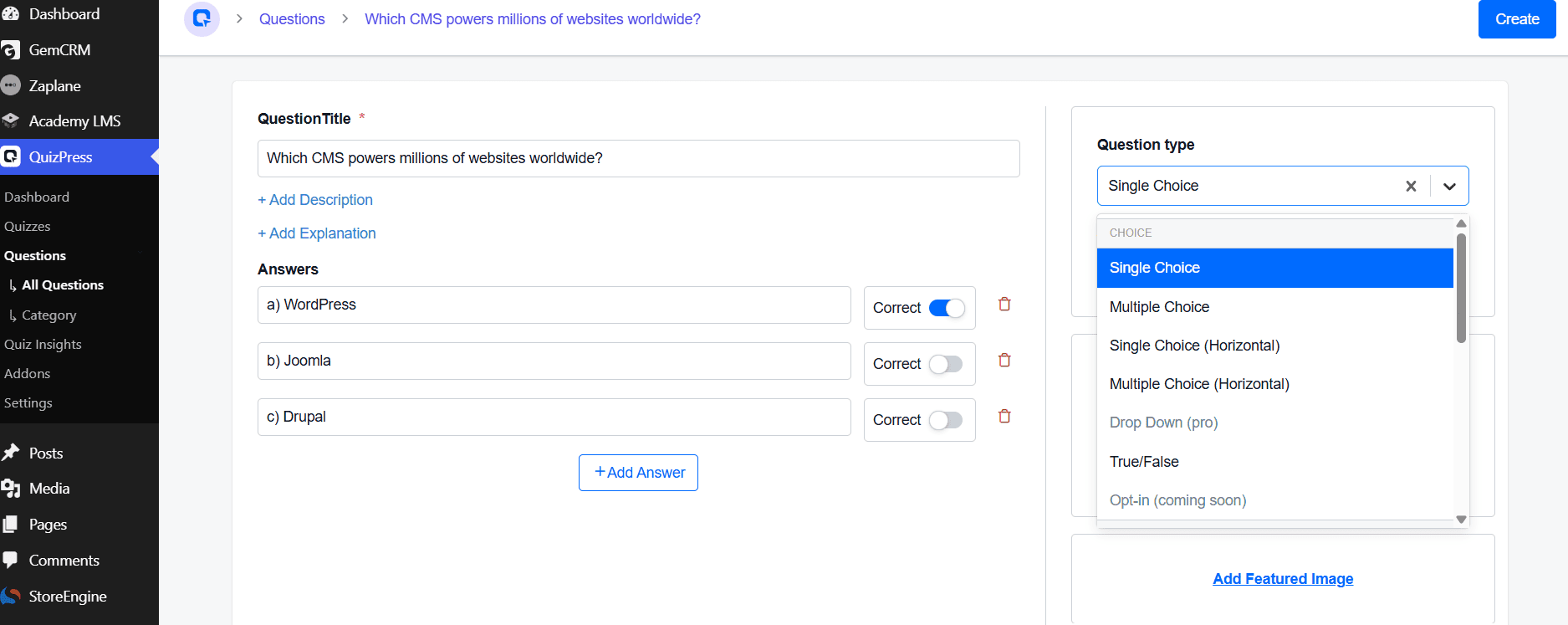 quizpress question quizpress question
