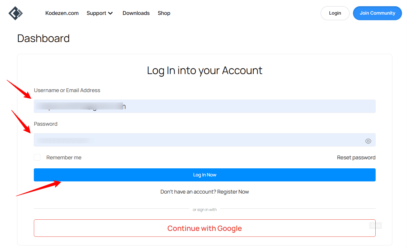 Log In Log In
